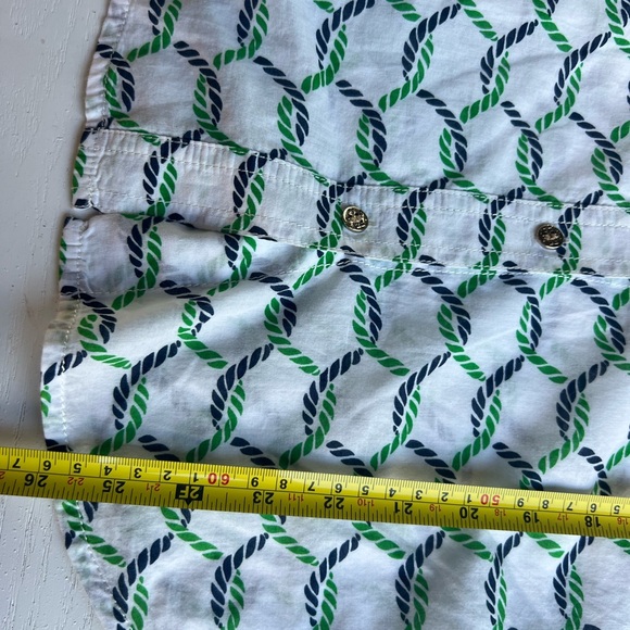 Tory Burch Womens Print Long Sleeved Button Down Blouse Size 8 - Picture 6 of 7